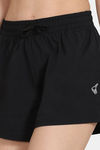 Zelocity Quick Dry Gym Straight Fit Shorts - Jet Black — thumbnail 5